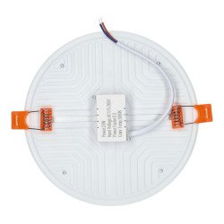 Downlight panneau circulaire sans bordure - 22W, coupe réglable