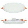 22W Adjustable rimless panel - round