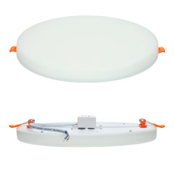 32W Adjustable rimless panel - round