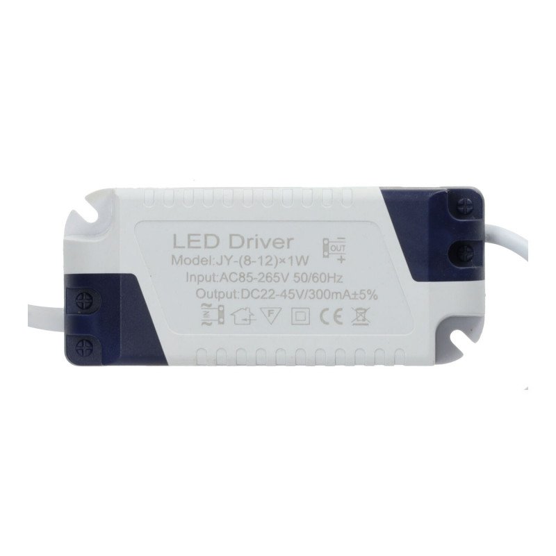 Driver downlight LED 8w para 12w