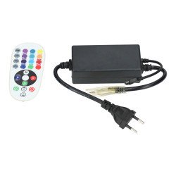 Controlador tira led 220v RGB mando a distancia