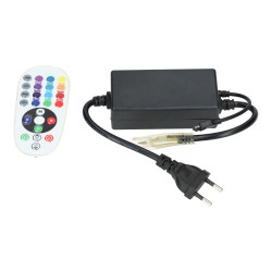 Controlador de fitas LED 220v RGB com controlo remoto