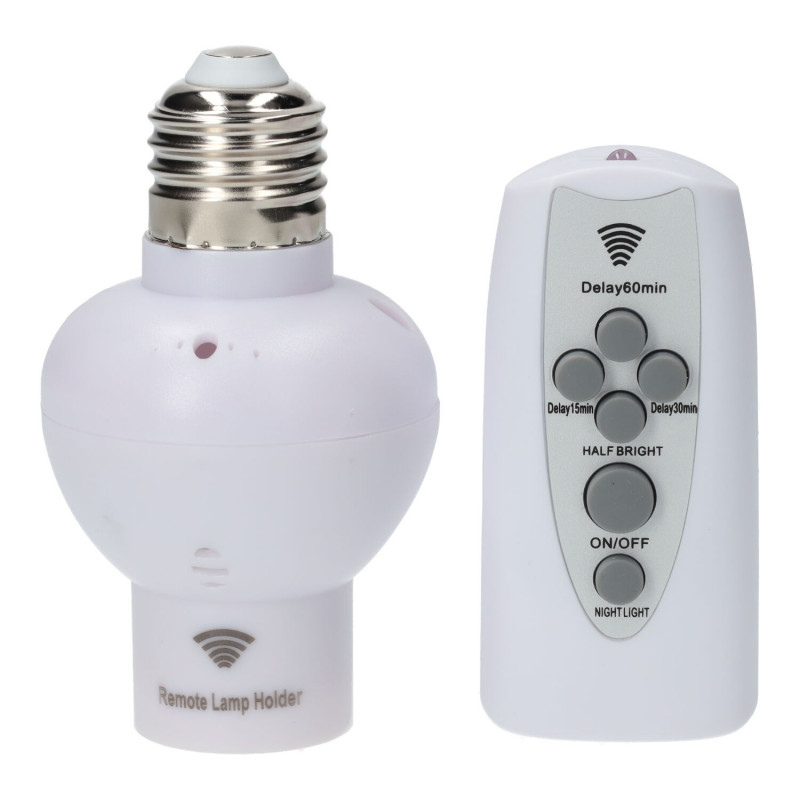 Adaptateur de minuterie E27 + régulateur de télécommande