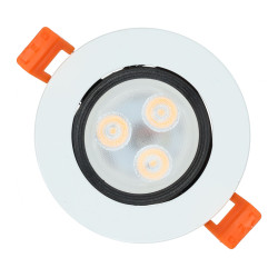 LED Downlight - White Frame, 3W