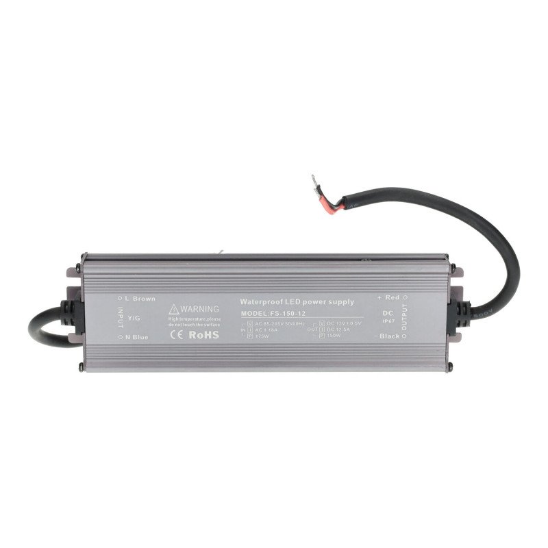 Transformador 12V IP67 150W