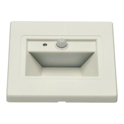 Balise LED 1,5W avec capteur de mouvement + crépusculaire. Blanc