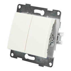 Switch key 2 gang 1 way PC series