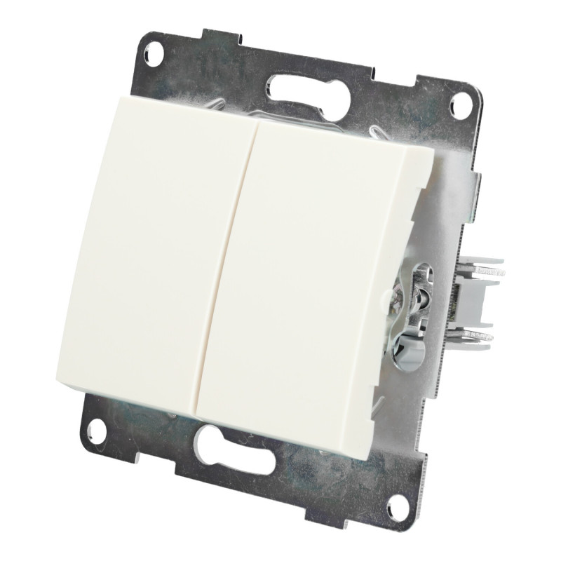 Interrupteur double commutateur 10A série PC