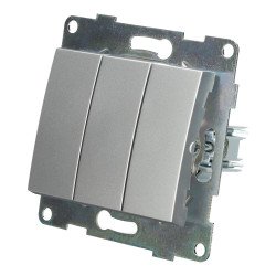 Switch key 3 gang 1 way PC series