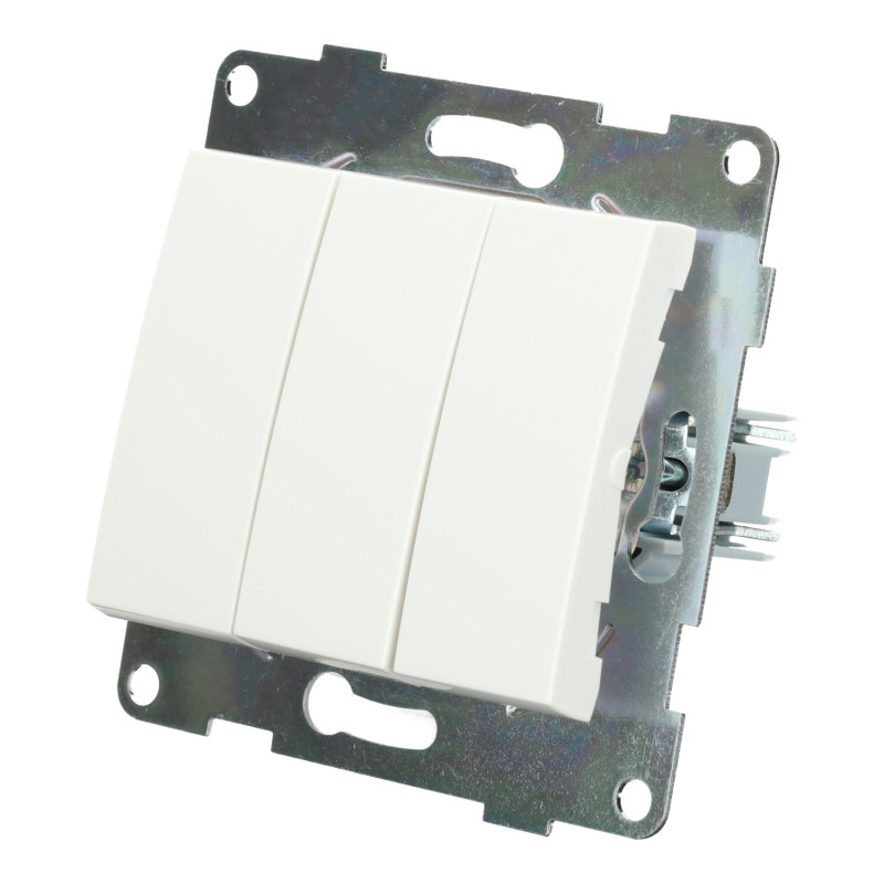Interruptor triplo 10A série PC