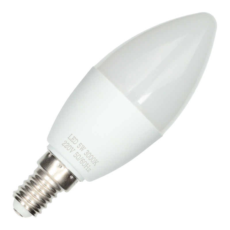 Bombilla Vela E14 5W 180º