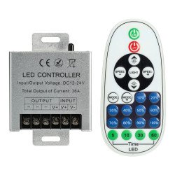 Controlador WIFI con mando tira led monocolor 12/24V