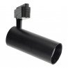 Foco LED preto ajustável 30W para rail
