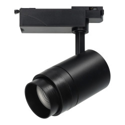 30W LED tracklight black, adjustable beam angle