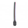 Cabo de ligação macho para fita LED RGB (4 pinos)