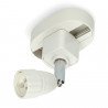 Base carril superficie pequeña color blanco