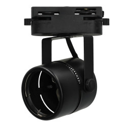 COMPACT Rail Spotlight - Black, GU10 Lamps
