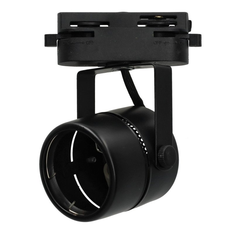 COMPACT Rail Spotlight - Black, GU10 Lamps
