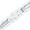 Unión carril recta ensamblable blanco