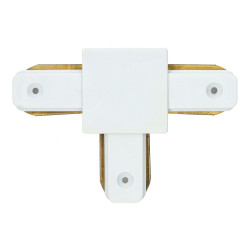 Connectable Rail Connector - "T", White