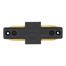 Connectable PVC Rail Connector black- Straight Line
