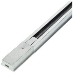Carril focos led color plata 1 metro ensamblable
