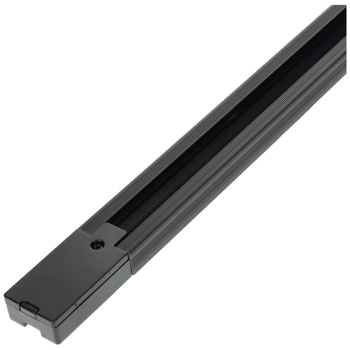 Rail lumineux en PVC noir d'un mètre