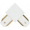 Joint de rail courbé en PVC, blanc