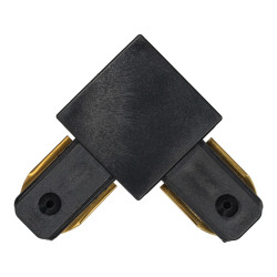 Connectable PVC Rail Connector black- Curve Line