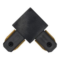 União curva em PVC, cor preto