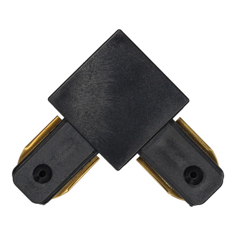 Connectable PVC Rail Connector black- Curve Line