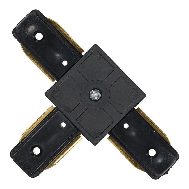 Connectable PVC Rail Connector black - T Line