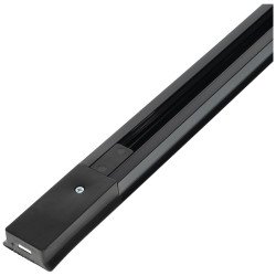 Carril focos led negro 2 metros ensamblable