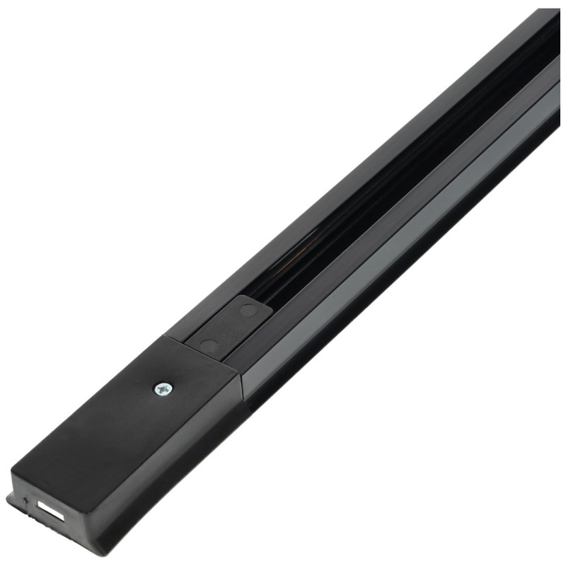LED Spotlights Rail - Connectable, 2 Metre Long, Black