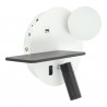 APPLIQUE MURALE EN ALUMINIUM 3+5W USB