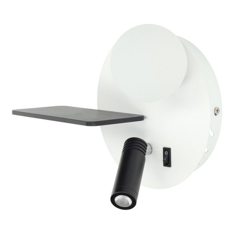 APLIQUE ALUMINIO LED 5+3W USB
