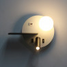 APLIQUE ALUMINIO LED 5+3W USB