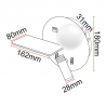 APPLIQUE MURALE EN ALUMINIUM 3+5W USB