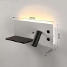 Lampe murale LED 7+3W USB + charge sans fil gauche