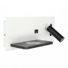 LED wall lamp 7+3W USB + wireless charging left