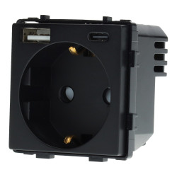 Tomada schuko 16A USB A+C