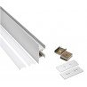 Aluminium profile for led strip double side lighting 1m