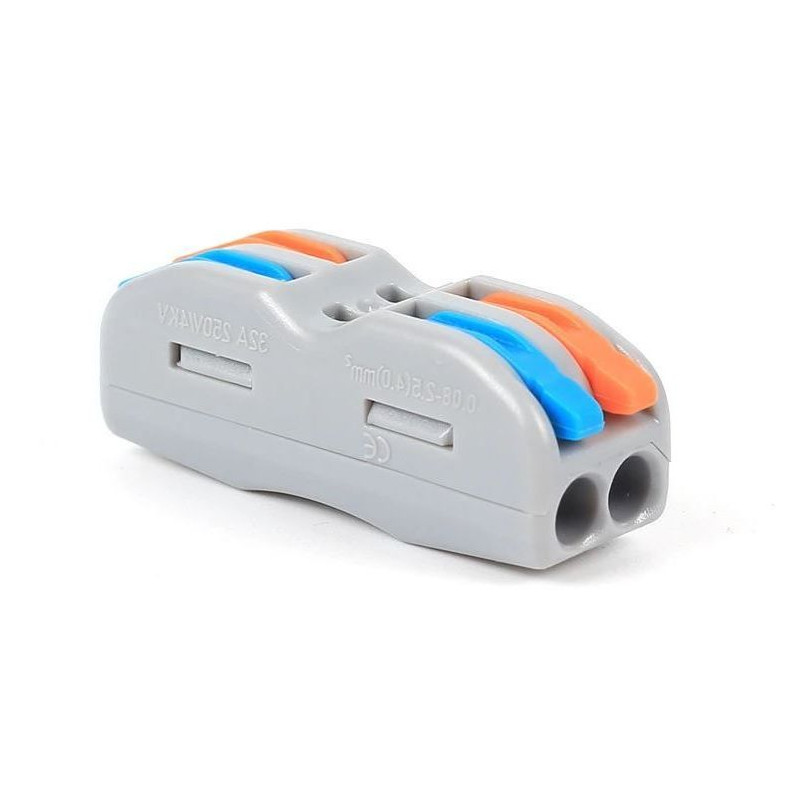 Connecteur rapide 2 entrées 2 sorties 0,08-4mm²