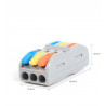 Conector rápido 3 entradas 3 saídas 0,2-4mm²