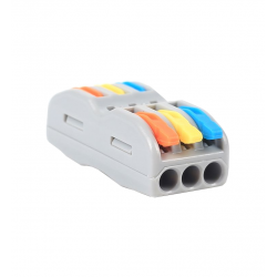 Conector rápido 3 entradas 3 saídas 0,2-4mm²