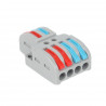 Connecteur rapide 2 entrées 4 sorties 0,08-4mm²