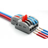 Connecteur rapide 2 entrées 4 sorties 0,08-4mm²