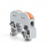 Conector rápido para rail DIN 1 entrada 1 salida 0,08-4mm²