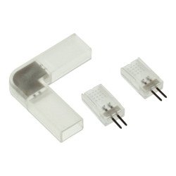 Conector en L tira LED 220V corte 20cm