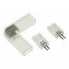 Conector en L tira LED 220V corte 20cm